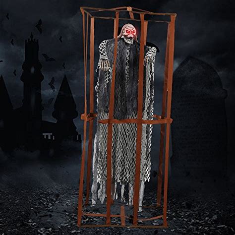 Littlegrass Halloween Props Scary Hanging Skull Ghost Decorations
