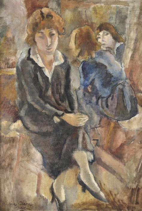 Portrait Of Hermin David In The Studio Painting By Jules Pascin Pixels