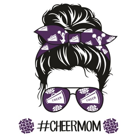 Cheer Mom Sport Logo Svg Cheer Mom Vector File Cheer Mom Football