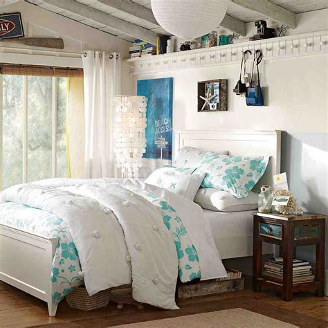 Besides reflecting the teen's interest, a teen bedroom should also be functional for doing studies and you may consider selecting a theme for your teenage bedroom as it keeps you focused and modern bedroom with a white background and turquoise accents. Teenage Girl Bedroom Furniture - Decor Ideas