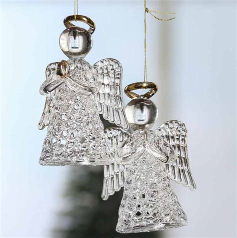 Clear Glass Angel Ornaments Christmas Ornaments Christmas And Winter Holiday Crafts