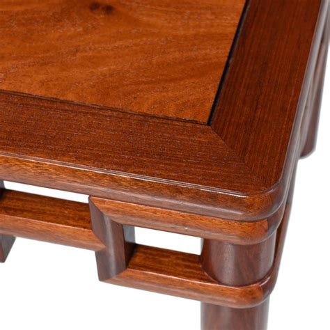 With the unique markings of the marble, no two tables will be the same, so you really are getting a table that's one of a kind! Michael Taylor Style Solid Red Mahogany Asian Modern ...