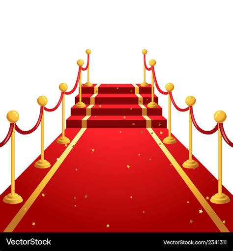 On The Red Carpet Royalty Free Vector Image Vectorstock