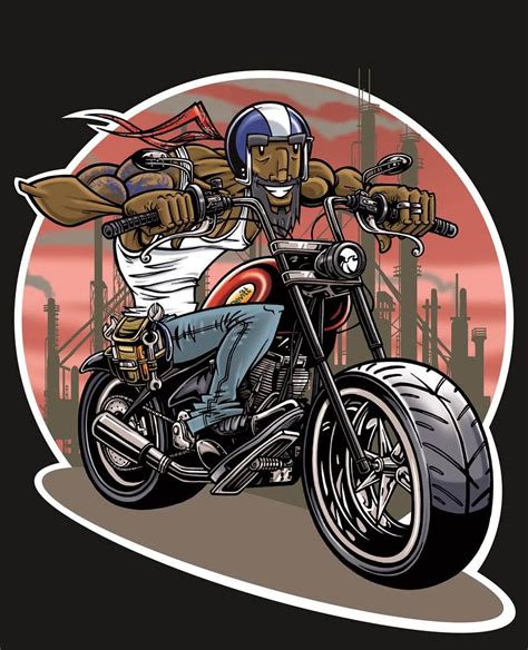 Mod Biker Biker Art Bike Drawing Harley Davidson Art