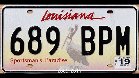Louisiana License Plate Design History 1978 Present Day Youtube