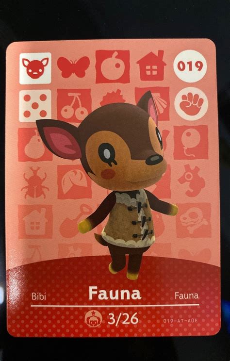 Amiibo Card Fauna - Printable Cards