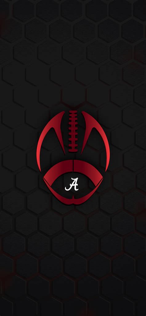 Alabama Crimson Tide Football Logo Iphone Wallpaper Alabama Football