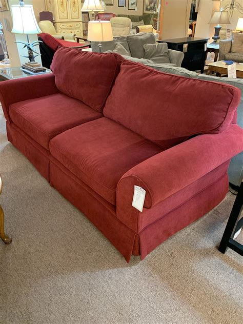 Red Klaussner Sofa Delmarva Furniture Consignment
