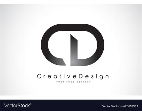 Cd C D Letter Logo Design Creative Icon Modern Vector Image