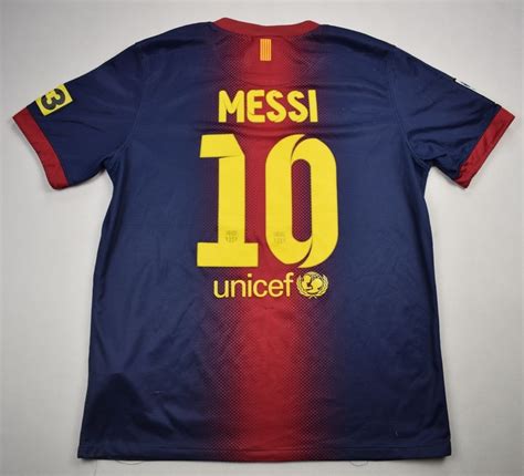 2012 13 Fc Barcelona Messi Shirt Xl Boys 158 170 Cm Football