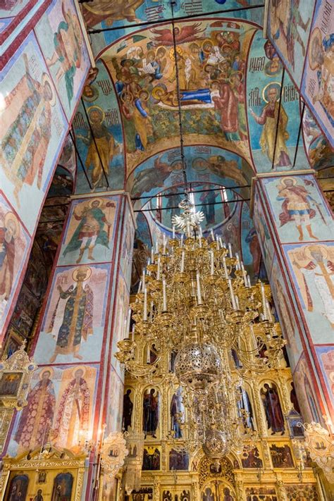 Interior Of The Holy Trinity Saint Sergius Lavra Editorial Stock Photo