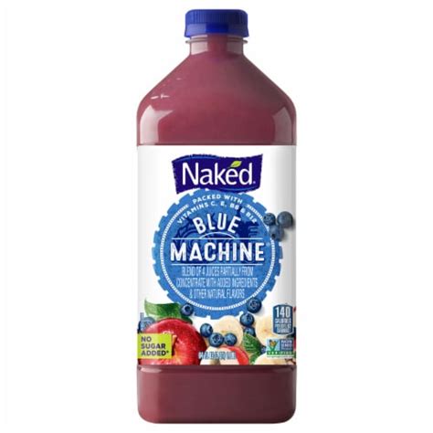 Naked Juice Blue Machine No Sugar Added 100 Juice Smoothie Drink 64