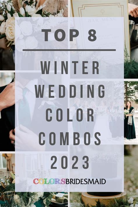 Top 8 Winter Wedding Color Combos For 2023 In 2023 Winter Wedding