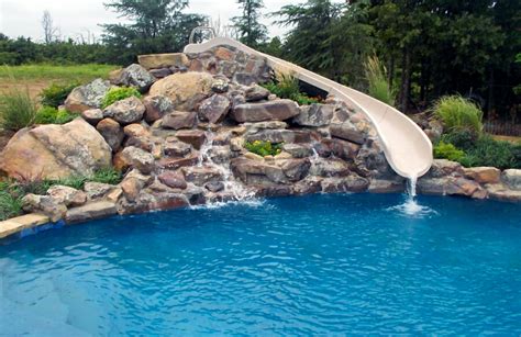 Swimming Pool Rock Slides Photos│ Blue Haven Pools
