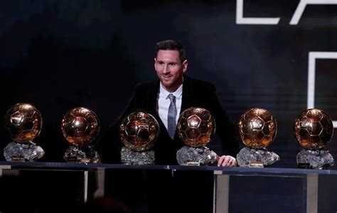 Pics Messi Wins Record Sixth Ballon Dor Rediff Sports
