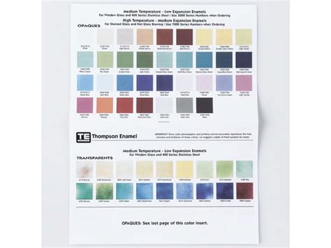 81 599 Thompson Enamels Color Chart Rings And Things