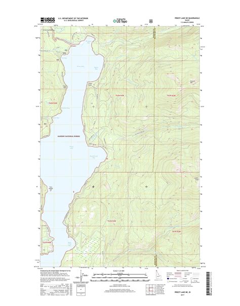 Mytopo Priest Lake Ne Idaho Usgs Quad Topo Map