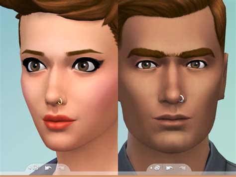 Sims 4 Nose Stud Cc