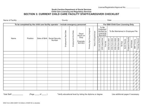 Sc Dss Form 2964 ≡ Fill Out Printable Pdf Forms Online