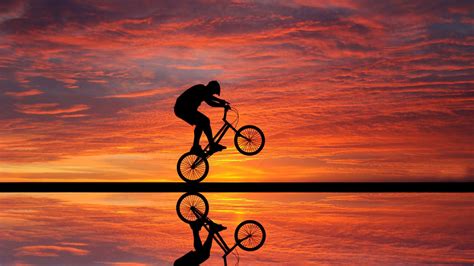 2048x1152 Cycling Sunset 2048x1152 Resolution Hd 4k Wallpapers Images