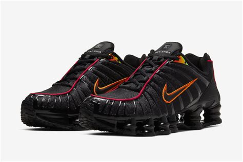Nike Shox Tl Black Red Orange Cv1644 001 Release Date Info Sneakerfiles