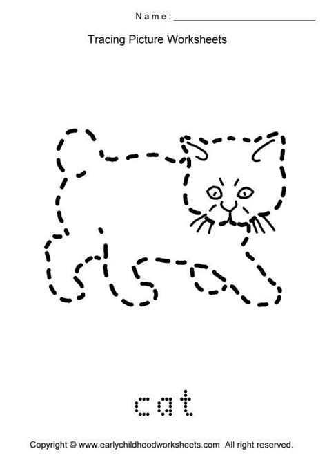 Tracing Cat Picture