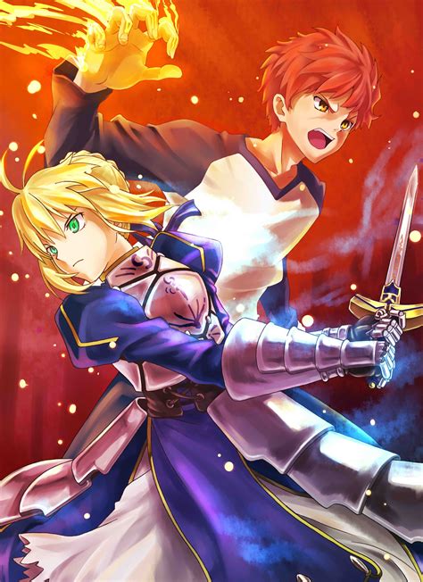 Looking for information on the anime fate/stay night? Shirou Emiya / Saber【Fate/Stay Night】 | Fate stay night ...