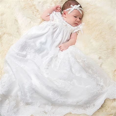 Happyplus Baptism Infant Girl Mesh Dress Christening Baby Girl Dress