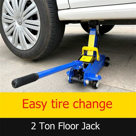 Huini 2 Ton Hydraulic Trolley Floor Jack Car Van Garage Lift Jack With