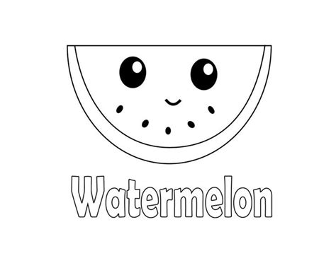 Watermelon Coloring Pages To Print Watermelon Coloring Pages To Print Cute Printable Preschoooler
