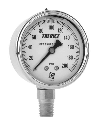 Trerice D83ss2502la010 Industrial Gauge 25″ Dial 30″ Hg To 0 14