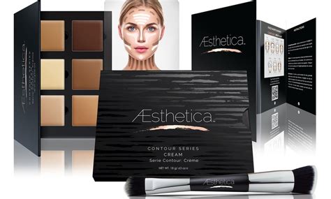 Aesthetica Cosmetics Cream Contour And Highlighting Makeup Kit Groupon