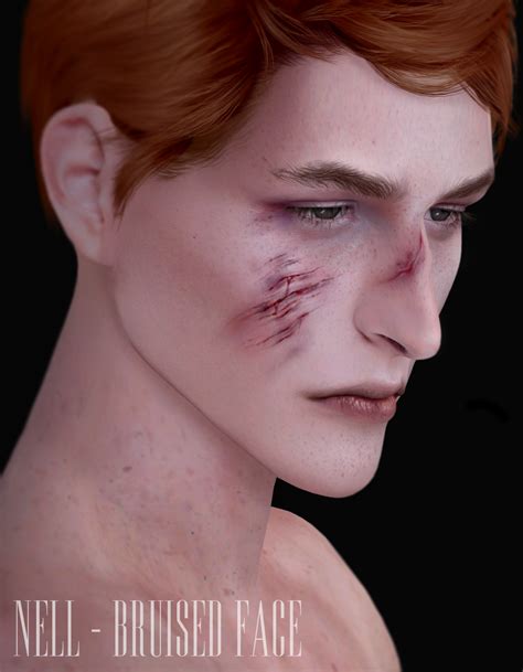 Bruised Face The Sims 4 Skin Sims 4 Cc Skin Sims 4 Characters
