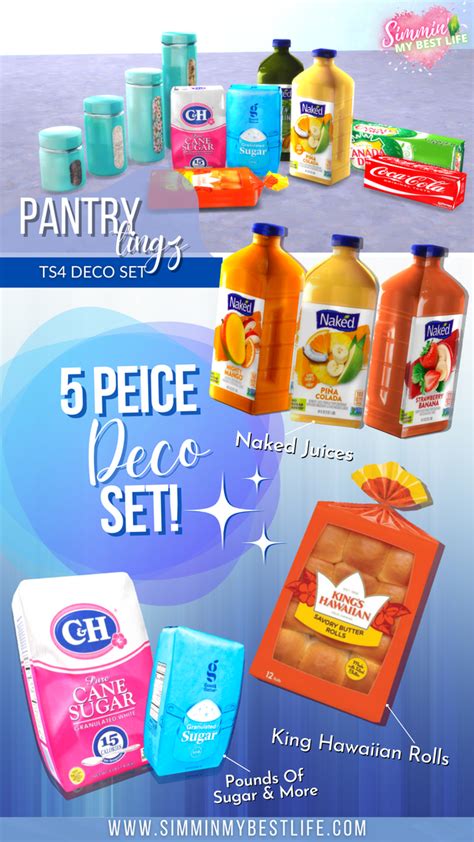 NEW CC RELEASE PANTRY TINGZ Pack SIMMIN MY BEST LIFE On Patreon In Strawberry