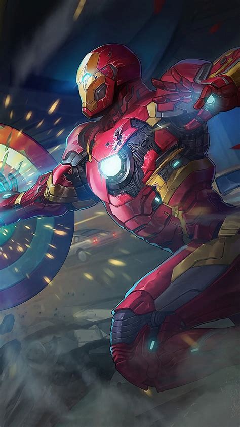 X X Captain America Iron Man Hd Superheroes Artwork Digital Art For