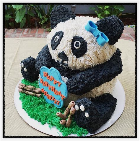 3D Panda Bear Cake Cake By Live Love N Bake CakesDecor