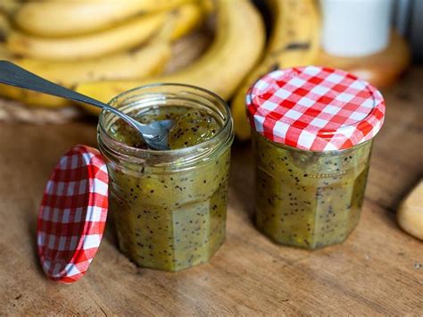 Confiture Kiwis Bananes Thermomix Desserts Pickles Mousse Condiments