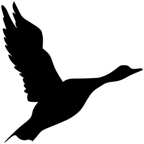Flying Goose Clipart Black And White