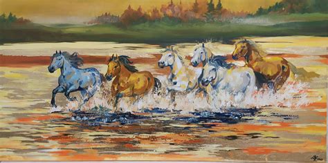 Картина с лошадьми Пикабу