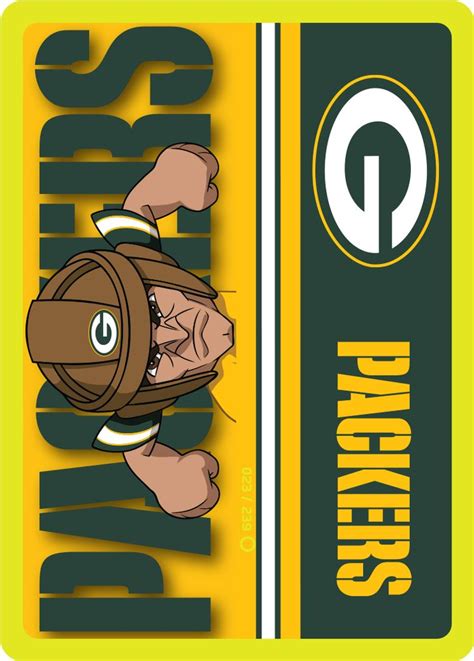 Green Bay Packers Endzone Card From The Nfl Rush Zone Trading Card Game