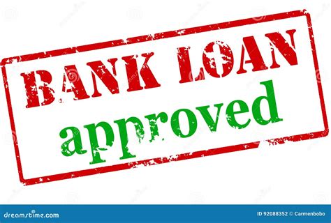 Bank Loan Approved Stock Illustration Illustration Of Bench 92088352