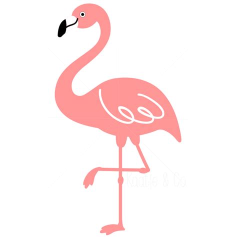 Sticker Flamingo Groot Kaatje And Co Handmade Ts