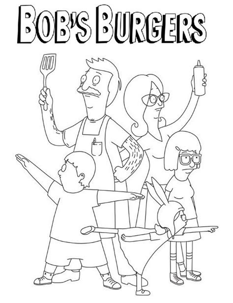 bobs burgers coloring sheet online