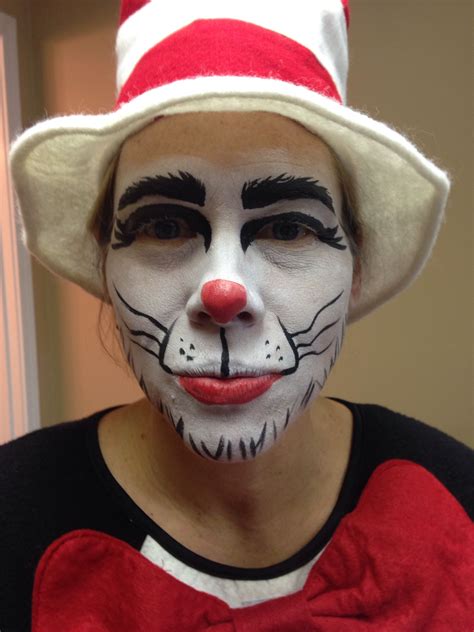 Cat In The Hat Face Painting Dr Seuss Face Paint Amy