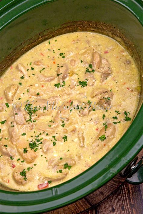 Cream of mushroom and chicken soup. slow cooker chicken thighs cream of mushroom soup