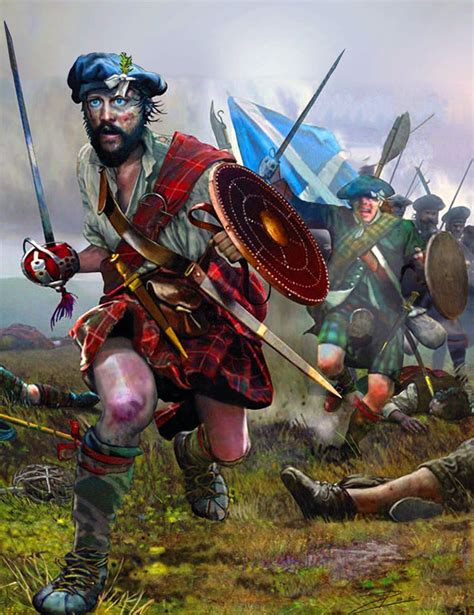 Jacobite Rebellion In Scotland Scottish Warrior Scottish Army