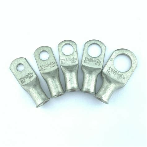4 Awg Gauge Cable Lugs Ring Terminals Battery Wire Connectors Pure Copper Tinned Ebay