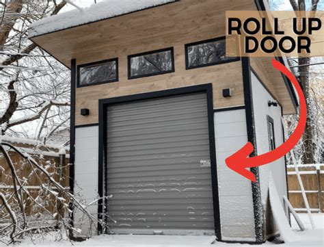 How To Install A Roll Up Door Diy Roll Up Door Installation In Shed Or