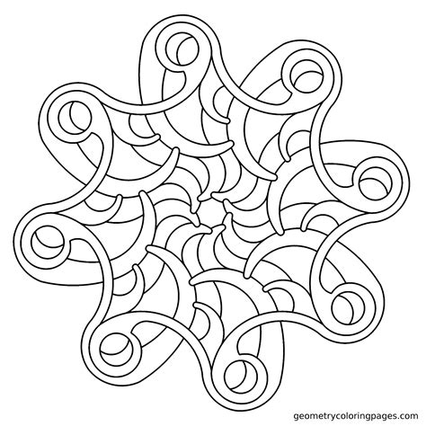 Pinwheel Mandala Coloring