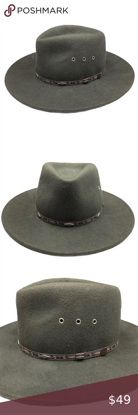 Stetson Elkhorn Wool Crushable Soft Gray Hat Large Stetson Hats